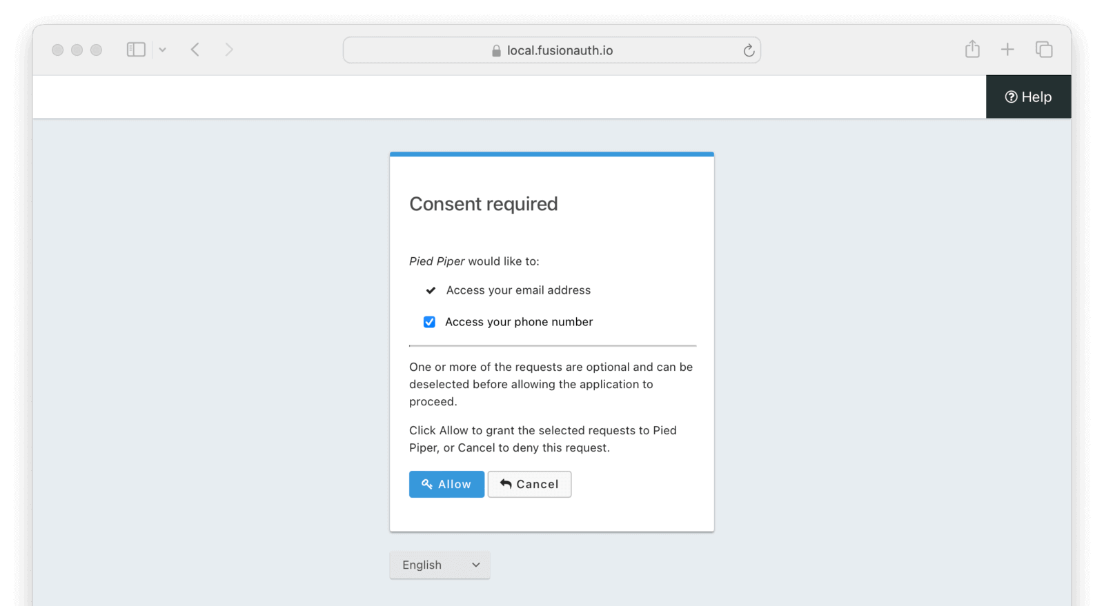 OAuth Consent Prompt
