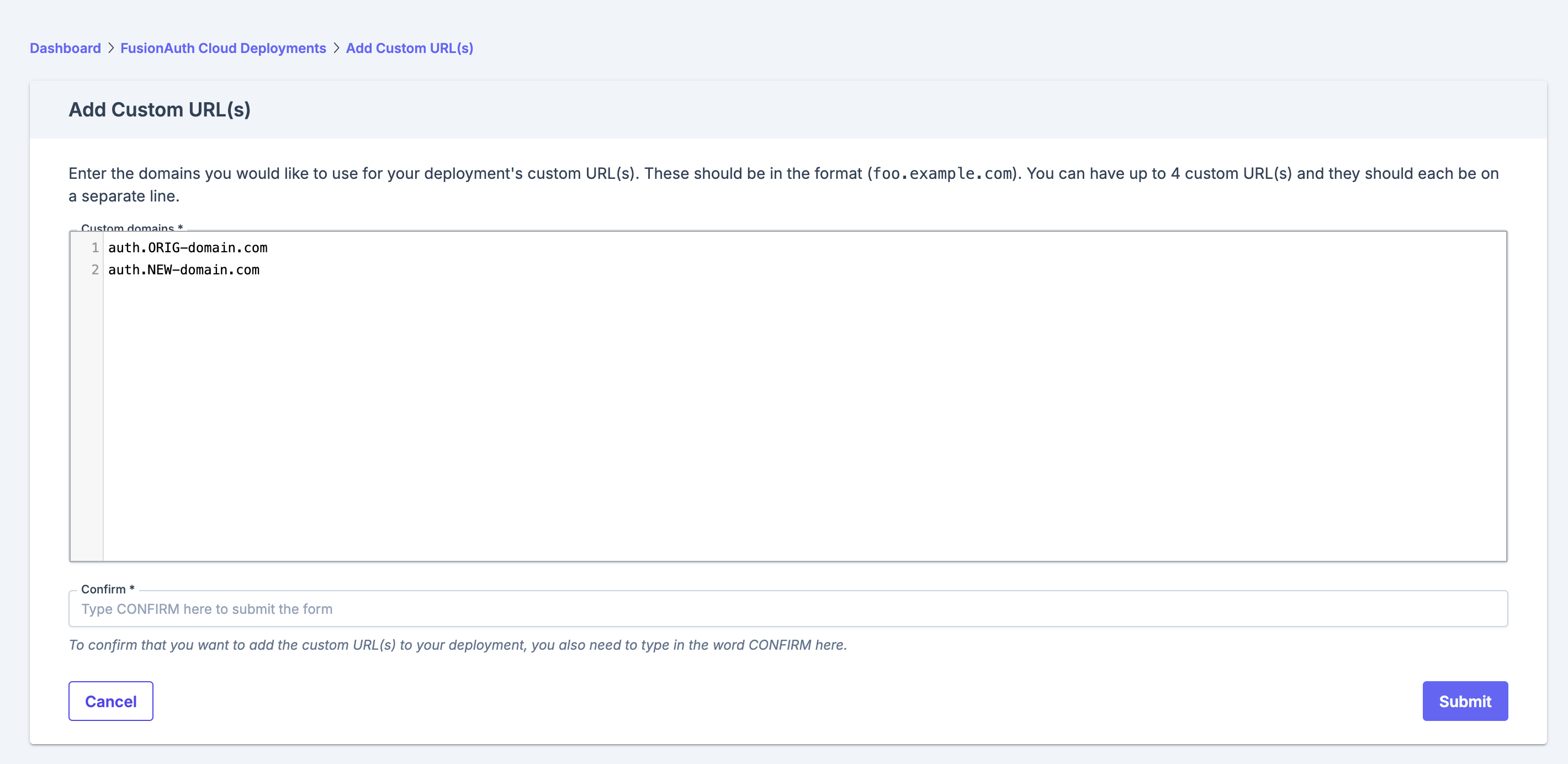 Adding custom url/domain - downtime? | FusionAuth Forum