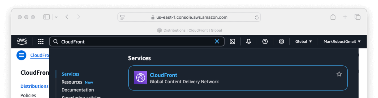 Search for AWS Cloudfront.