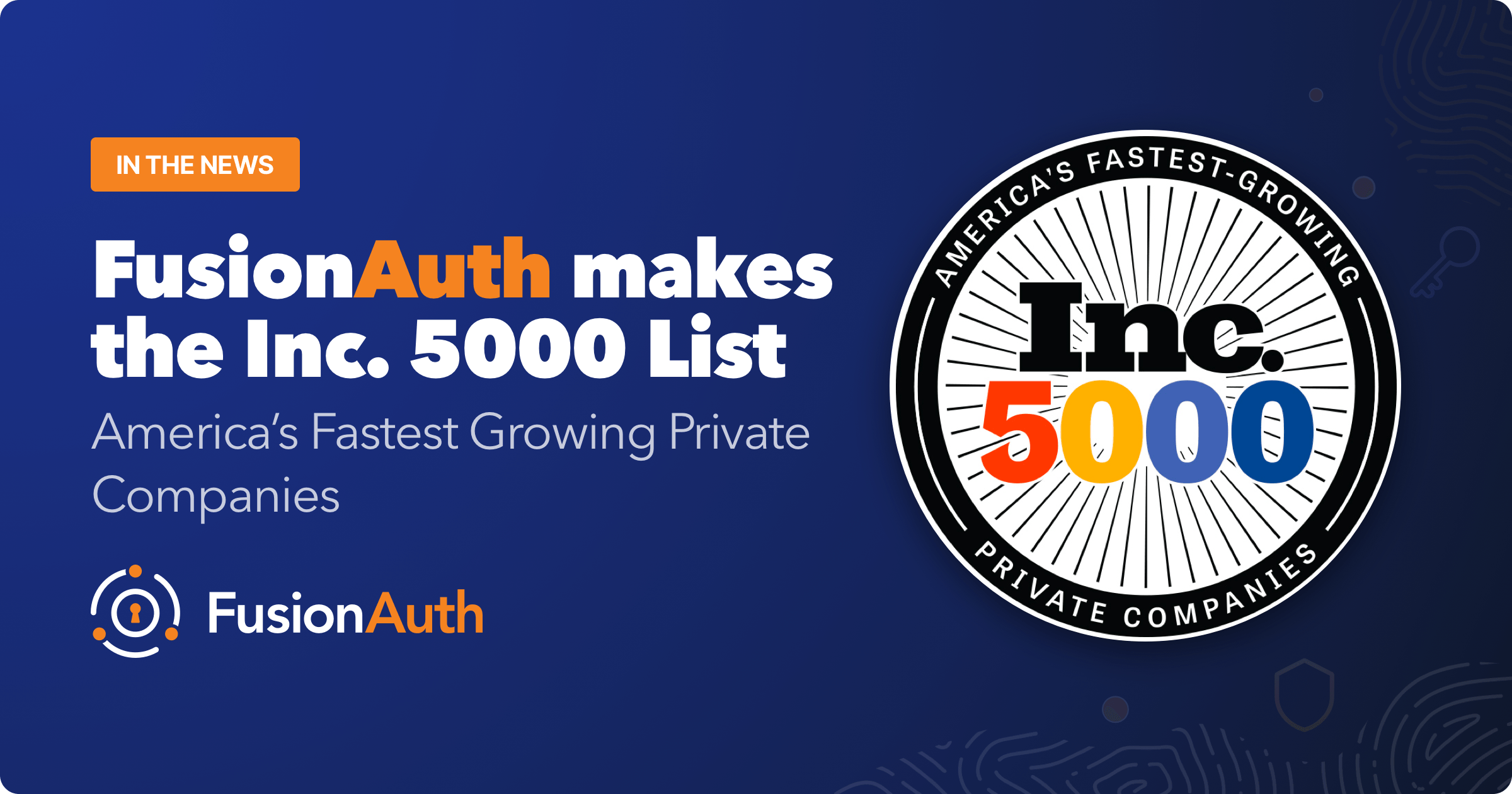 FusionAuth named to the 2023 Inc 5000 list