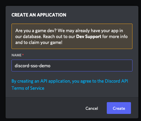 Discord Application.