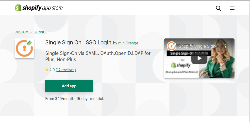 Shopify login