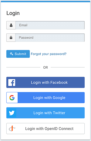 Facebook & Google social login