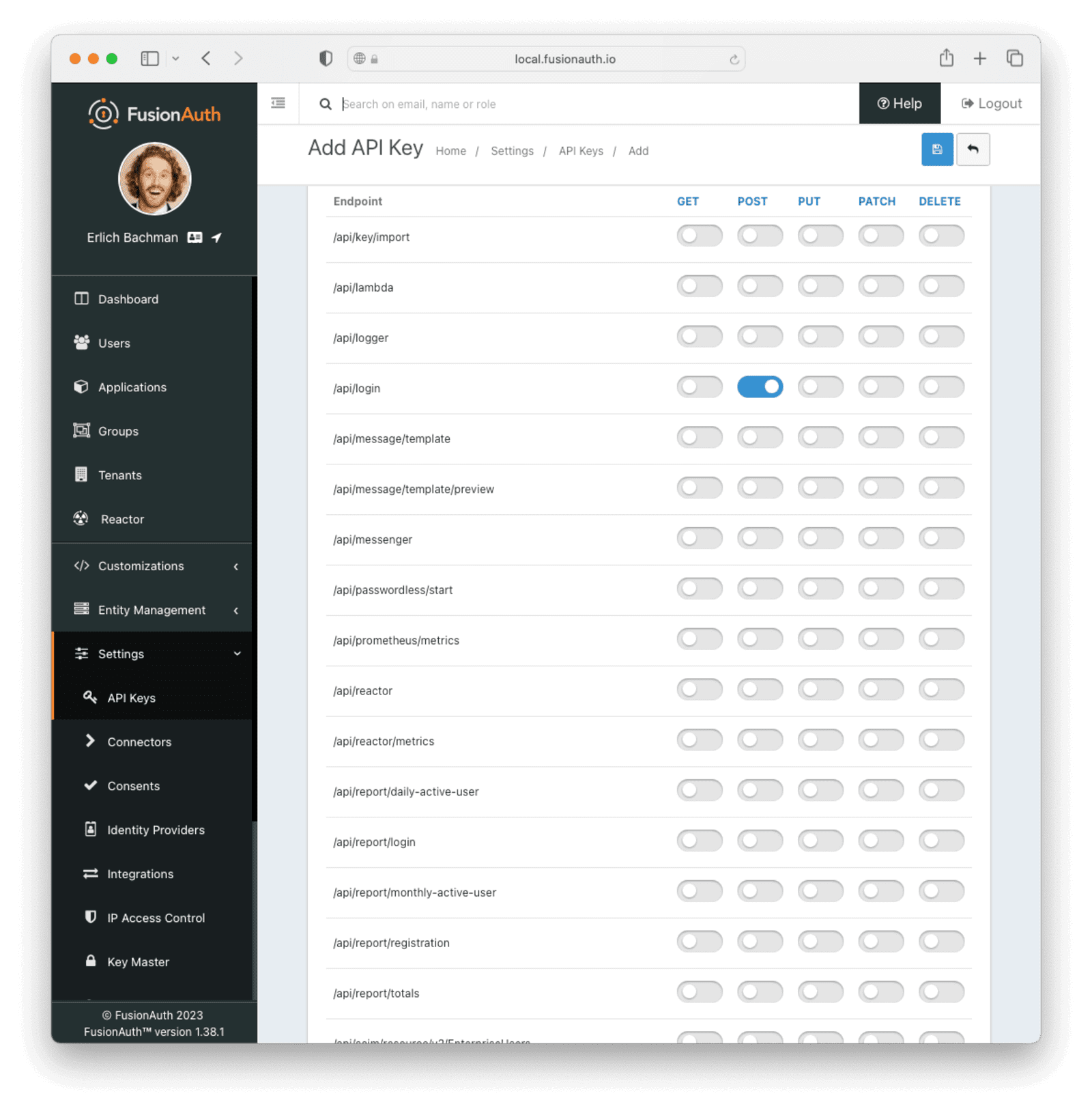 Where to find your API key, how to reset it and Scope of an API