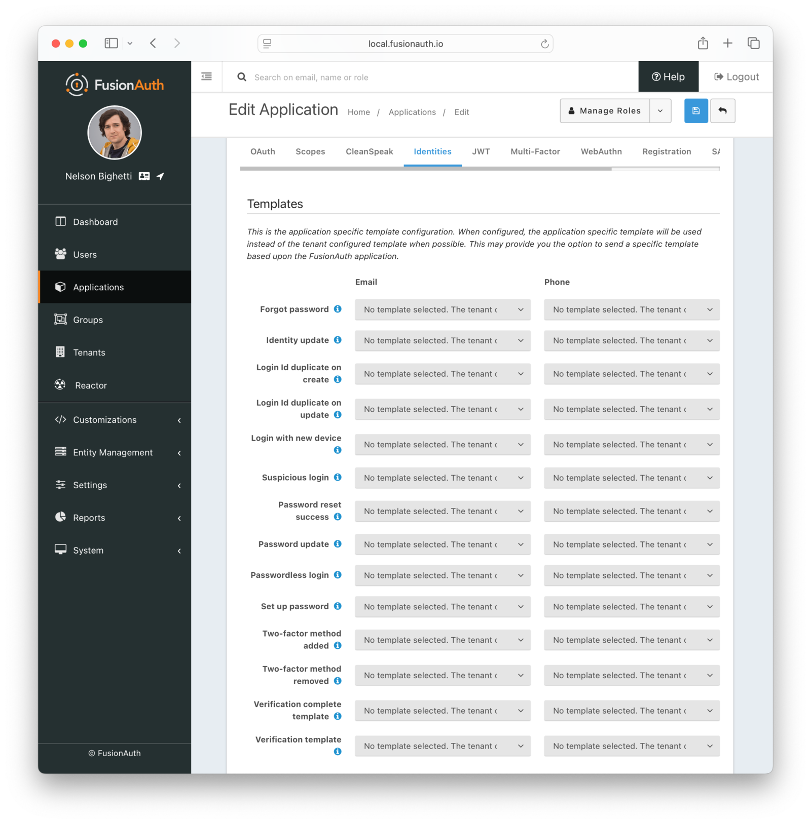 Application Identities