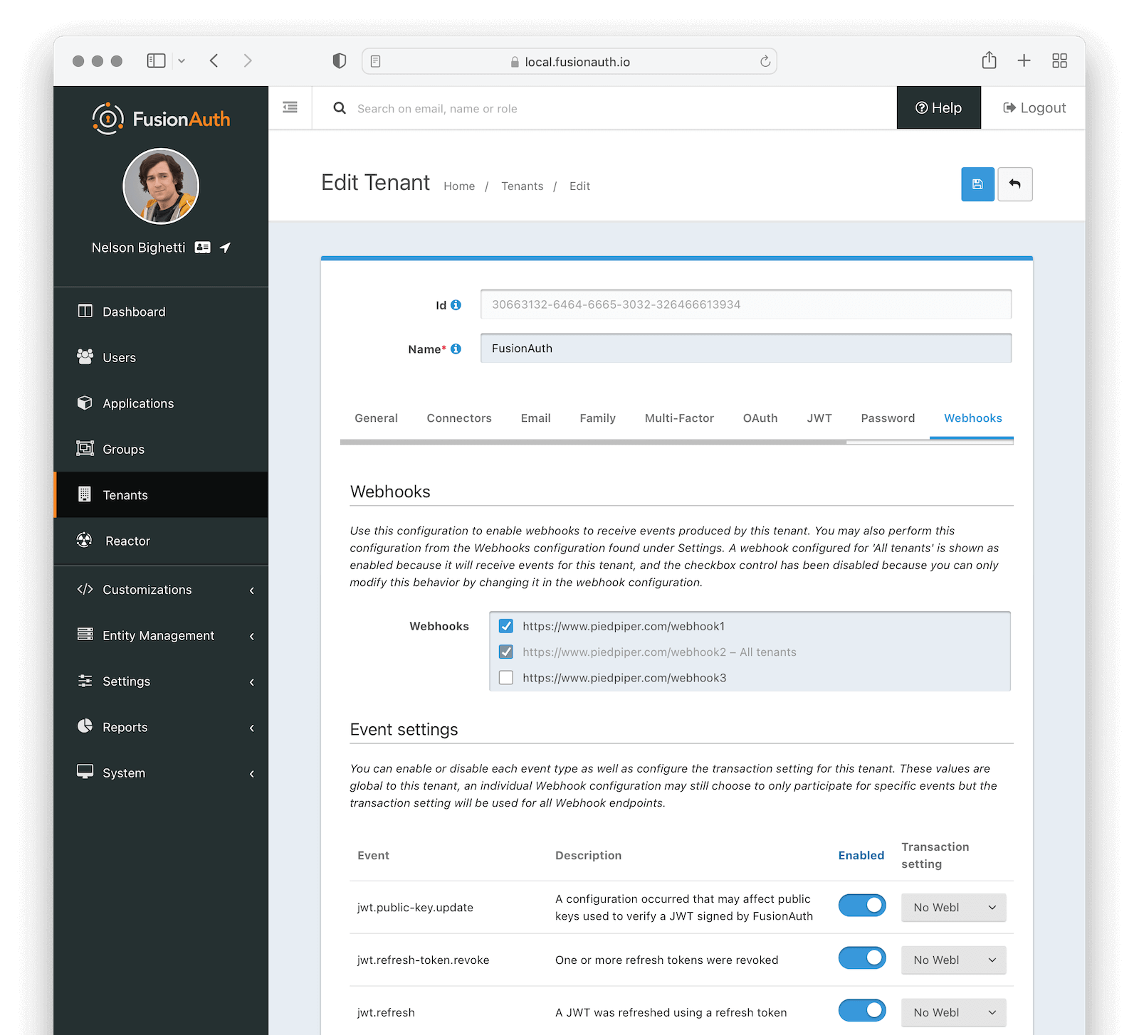 Configuring Importer Webhook