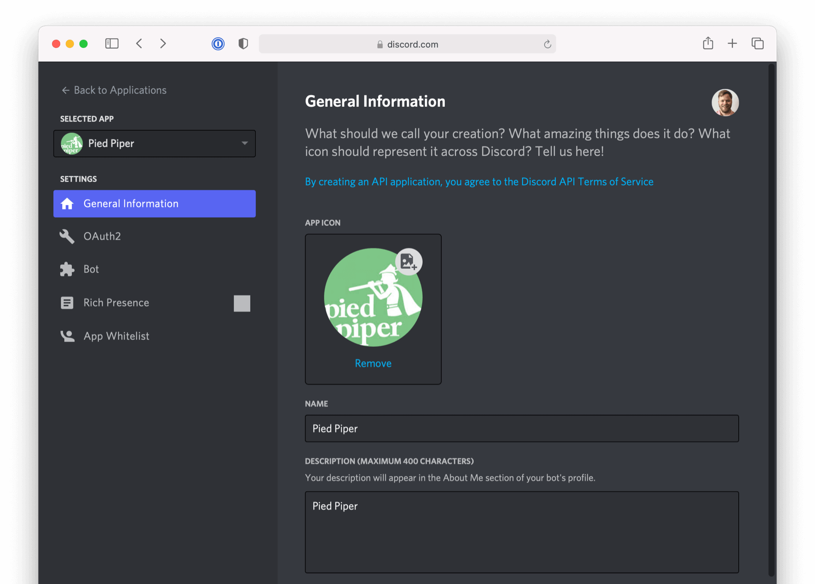 Discord Developer Portal — Documentation — Reference