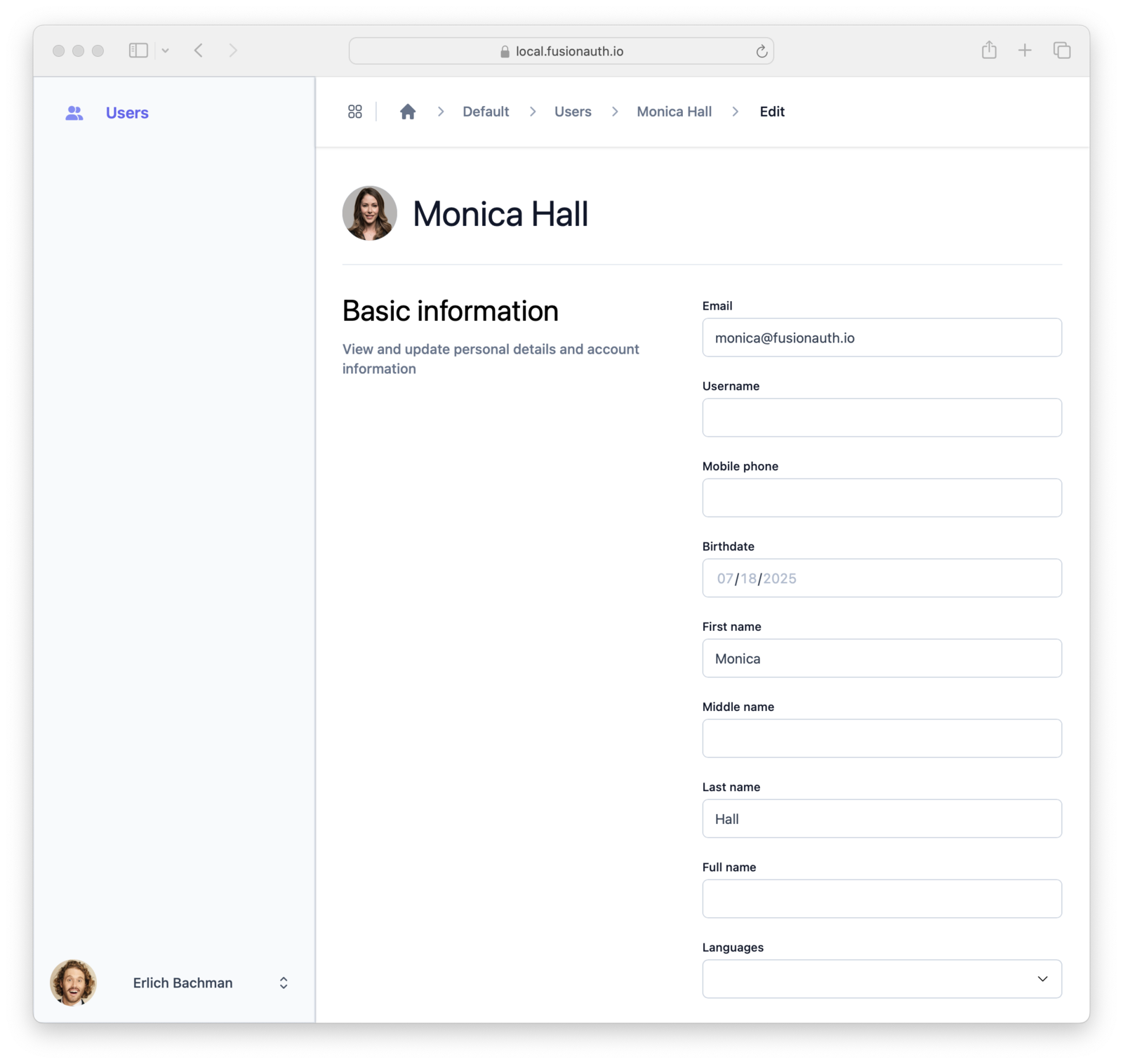 Users View