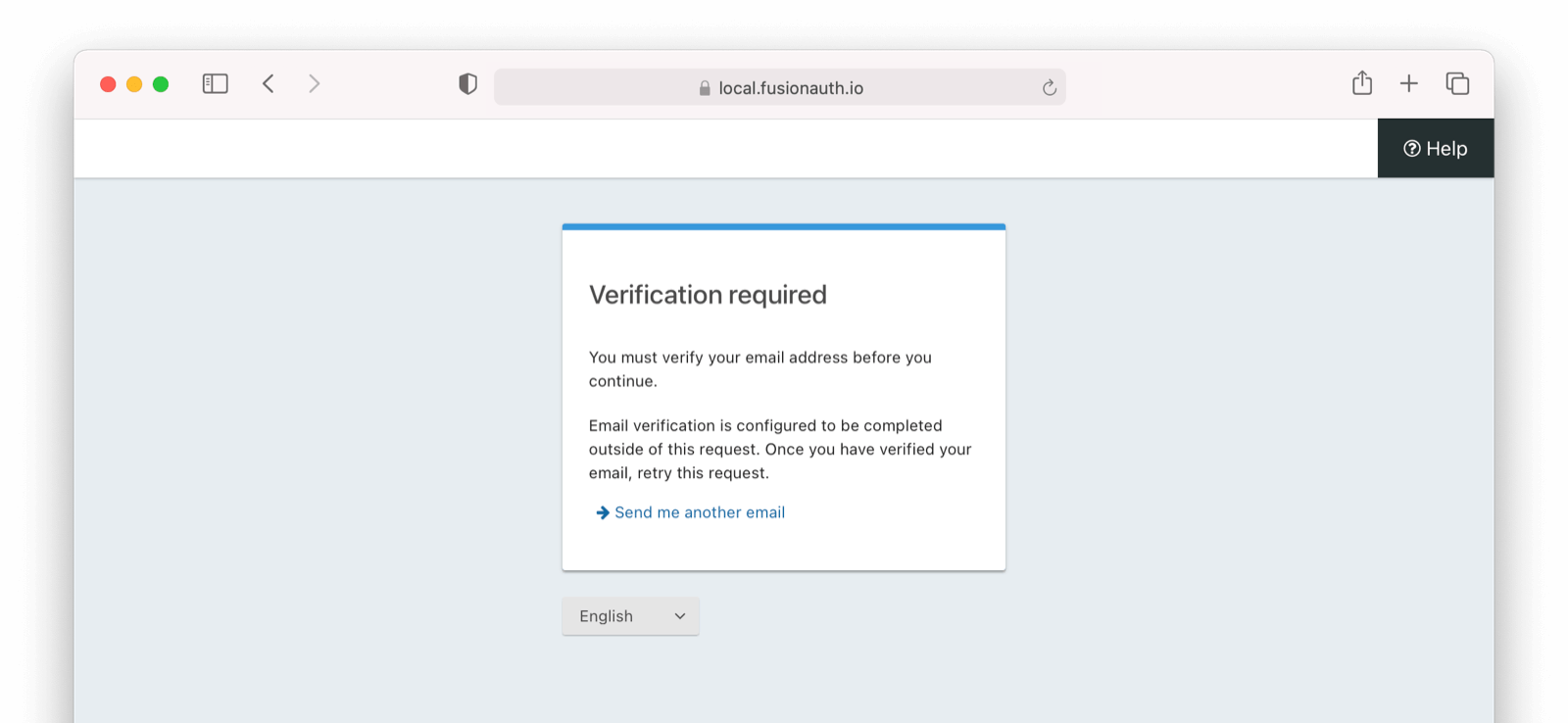 Clickable link default email verification gate screen