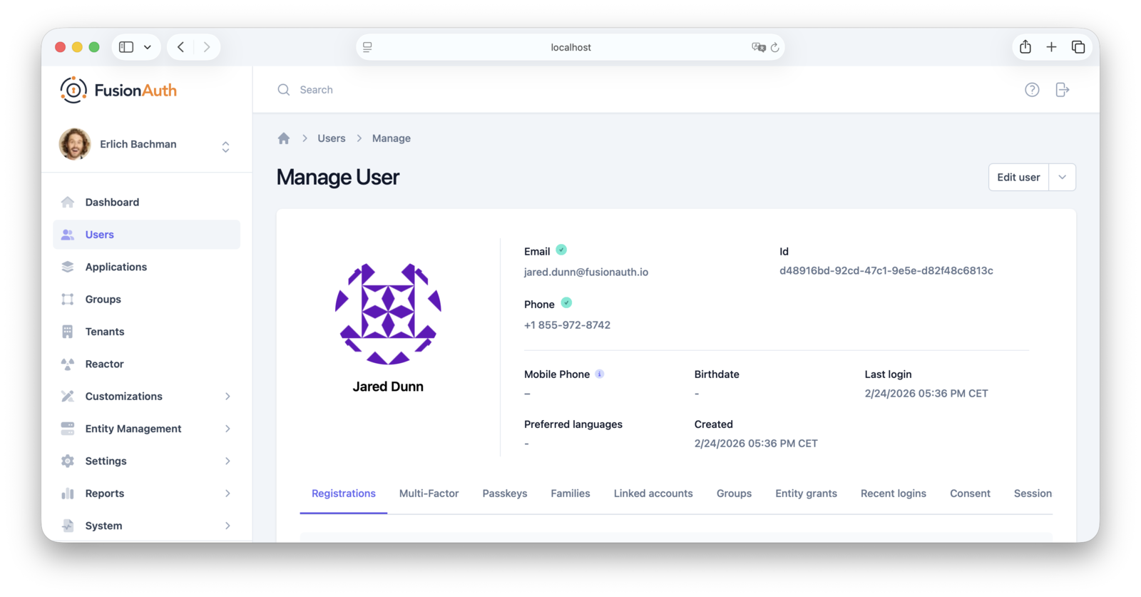 Identity verification settings for Email and Phone in the Tenant configuration