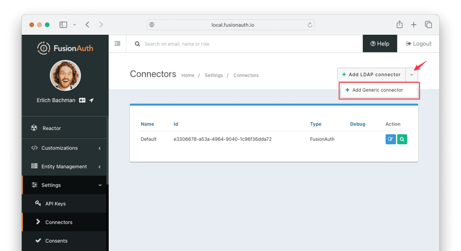 Create a Connector in FusionAuth