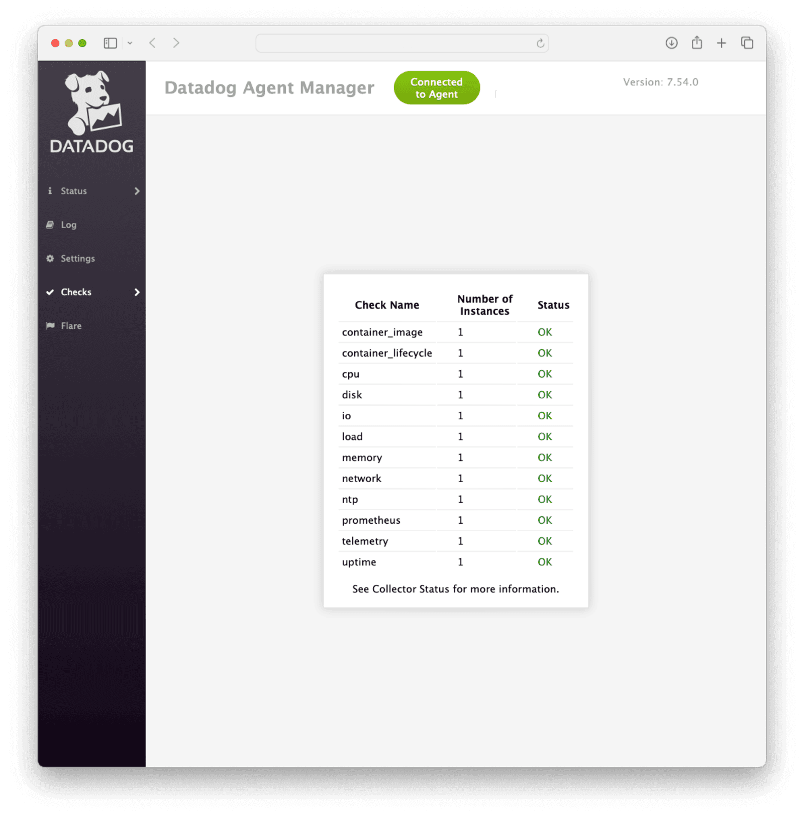 Datadog agent Prometheus check summary