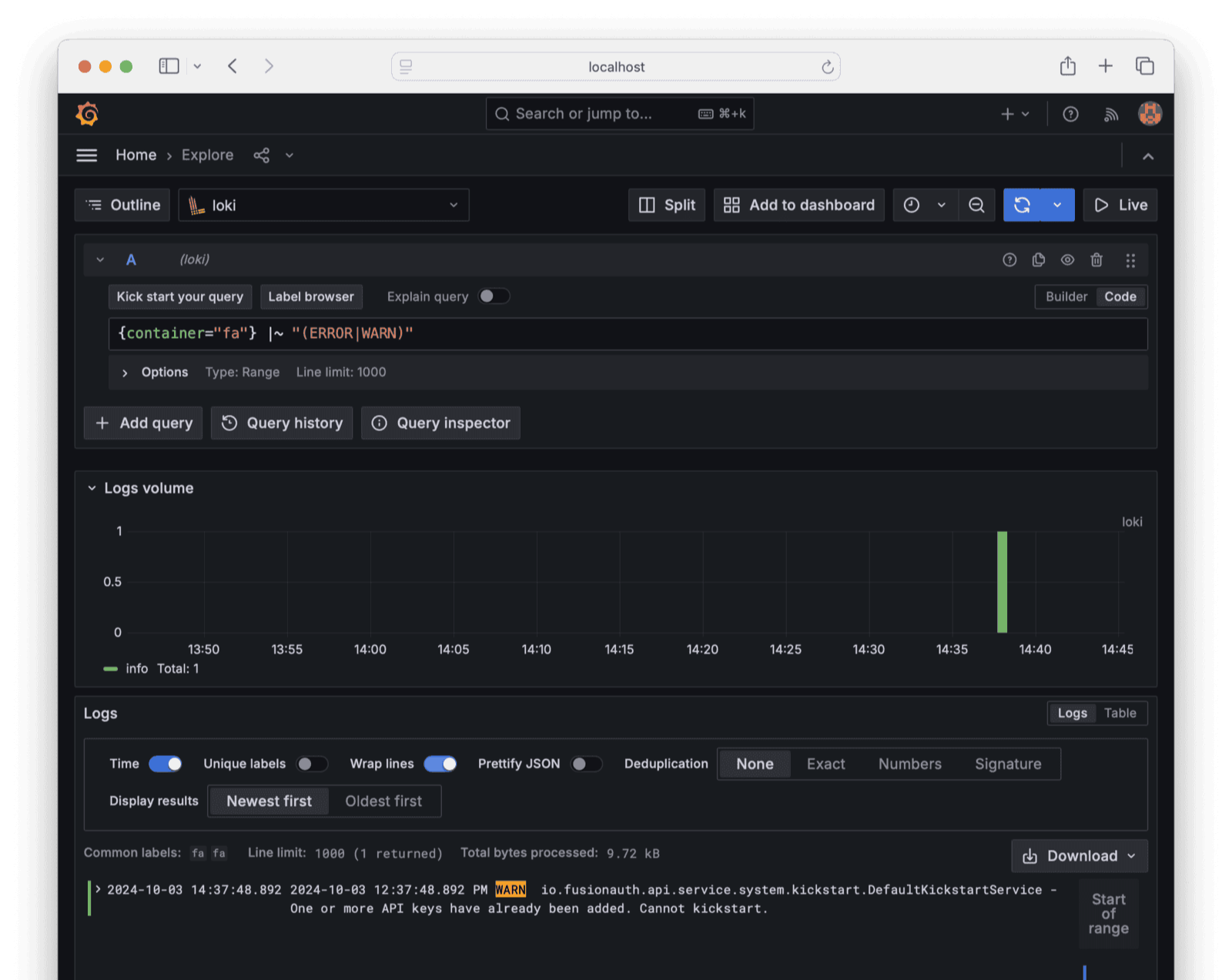 Prometheus metrics