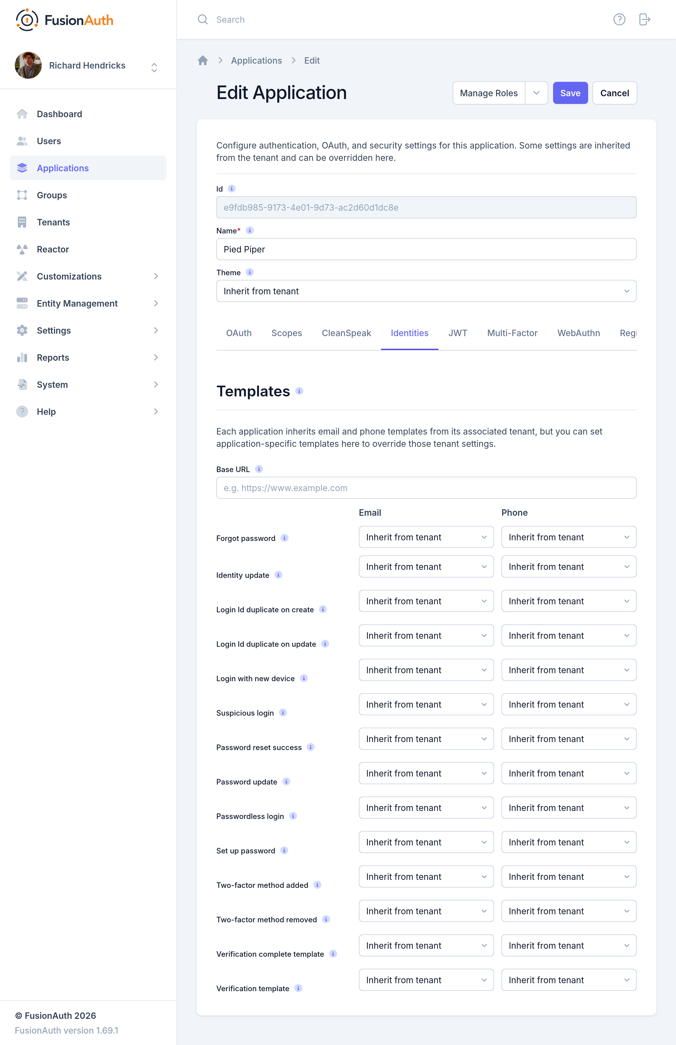 Application Identities