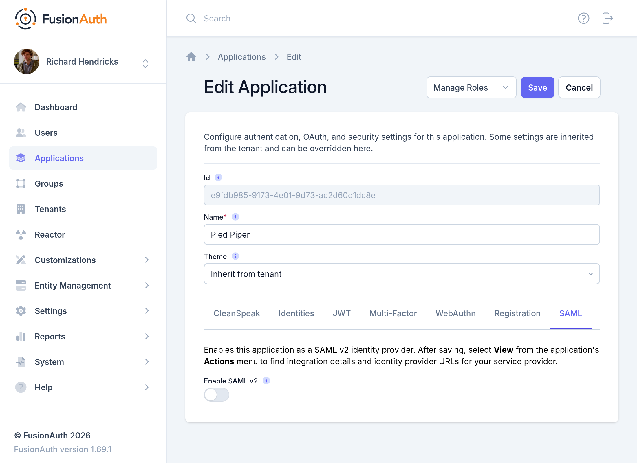 Application SAML